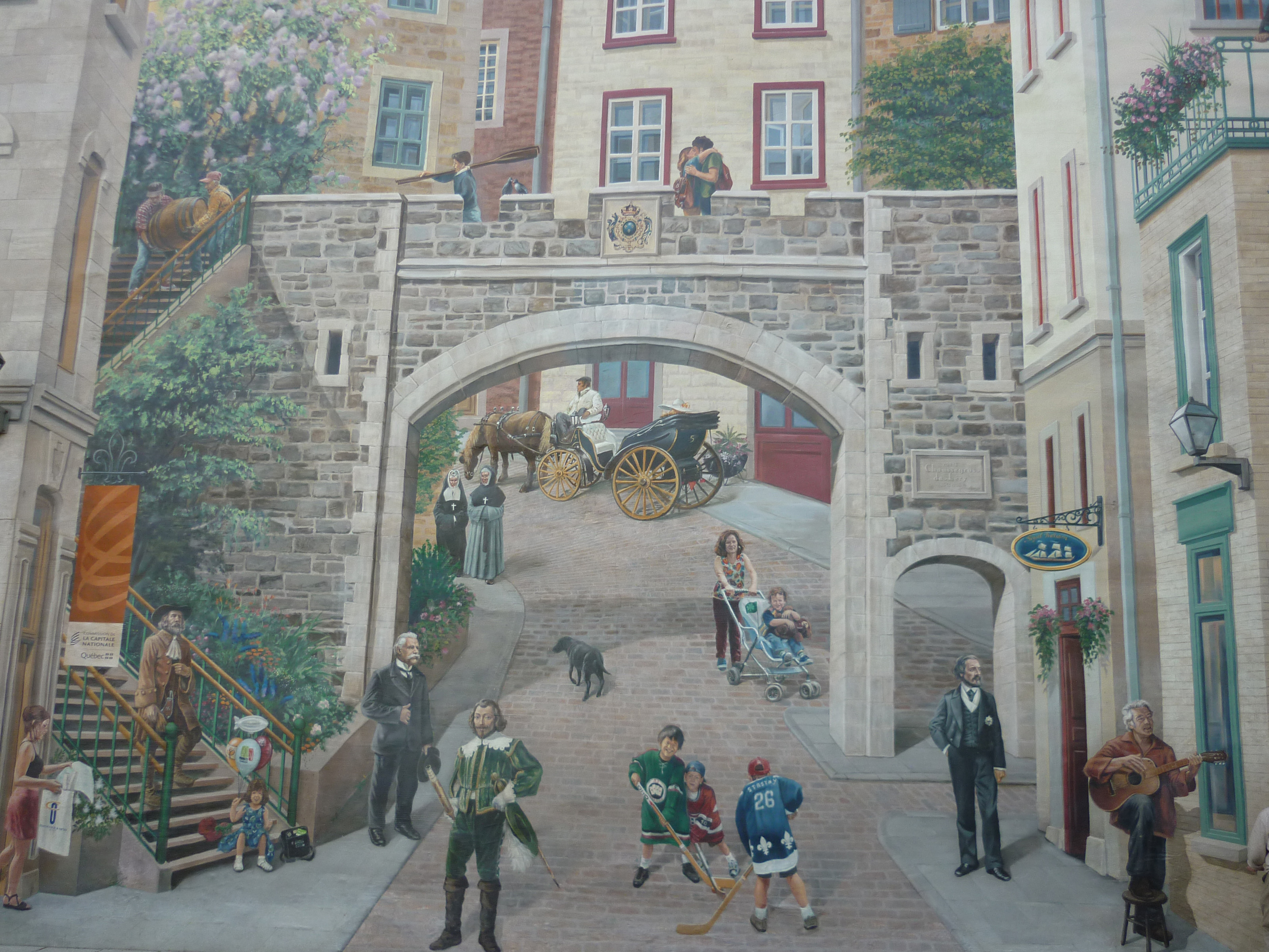 3200x2400 Free Stock Photo 6751 Trompe D'Loueil Mural Freeimageslive - Forced Perspective Painting