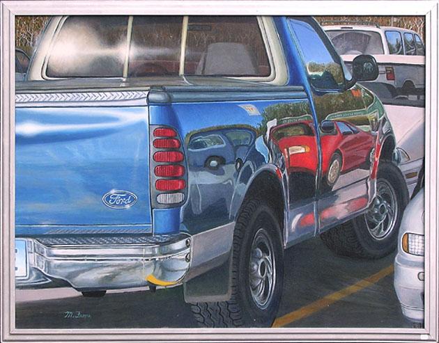 630x493 Mickey Frome, Afternoon Light, Ford Pickup Truck, Painting - Ford Painting