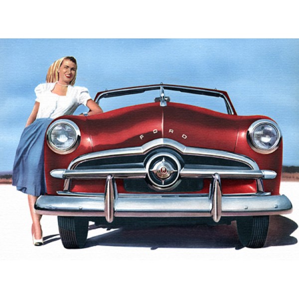 600x600 1949 Ford Oil Painting - Ford Painting