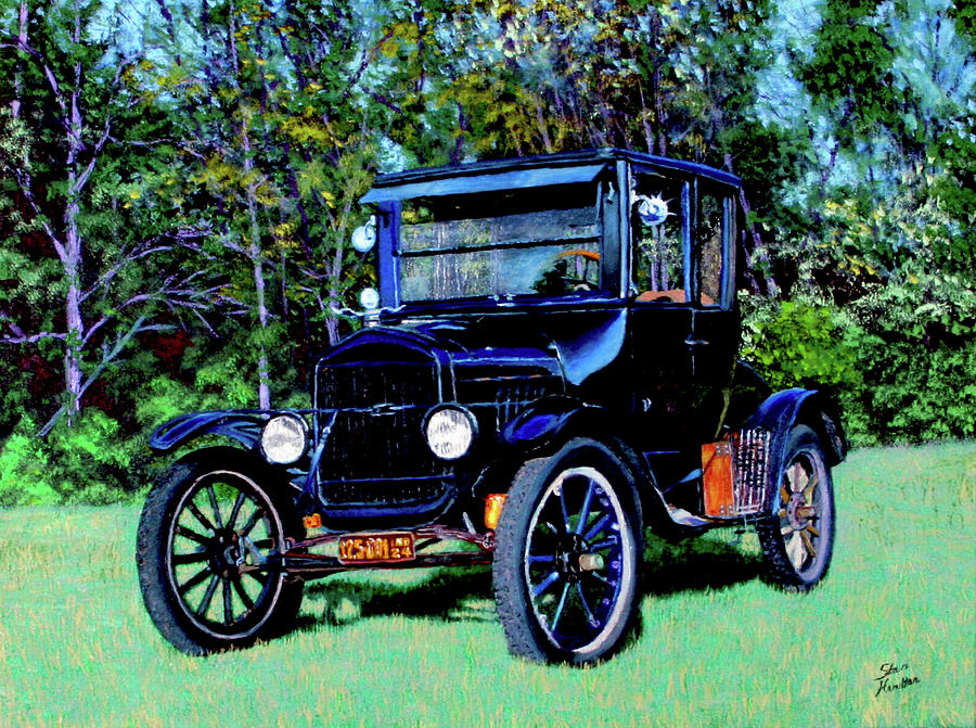 900x671 Ford Model T Painting By Stan Hamilton - Ford Painting