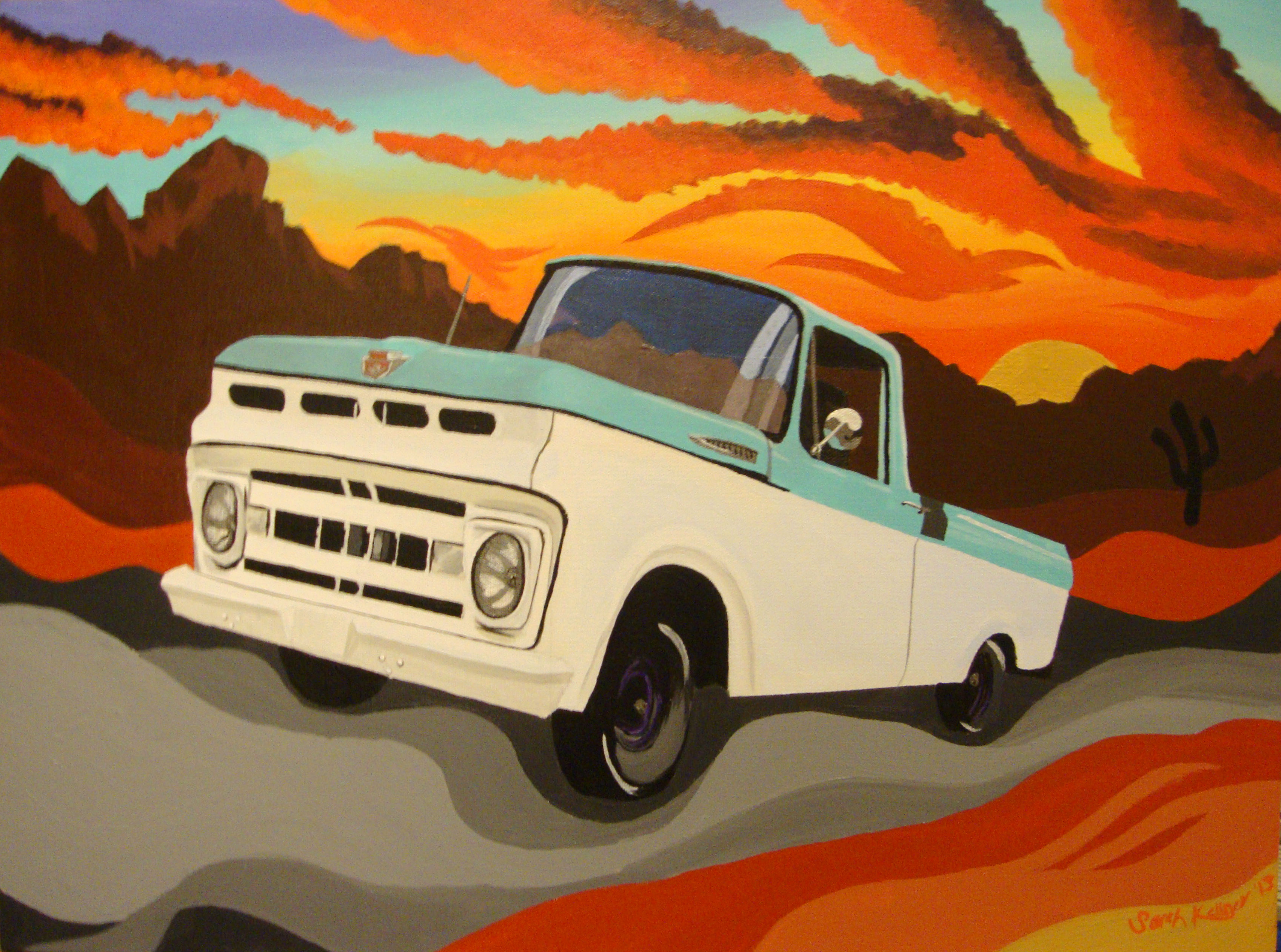 3394x2524 Antique Ford Trucks Sarah Kellner - Ford Truck Painting