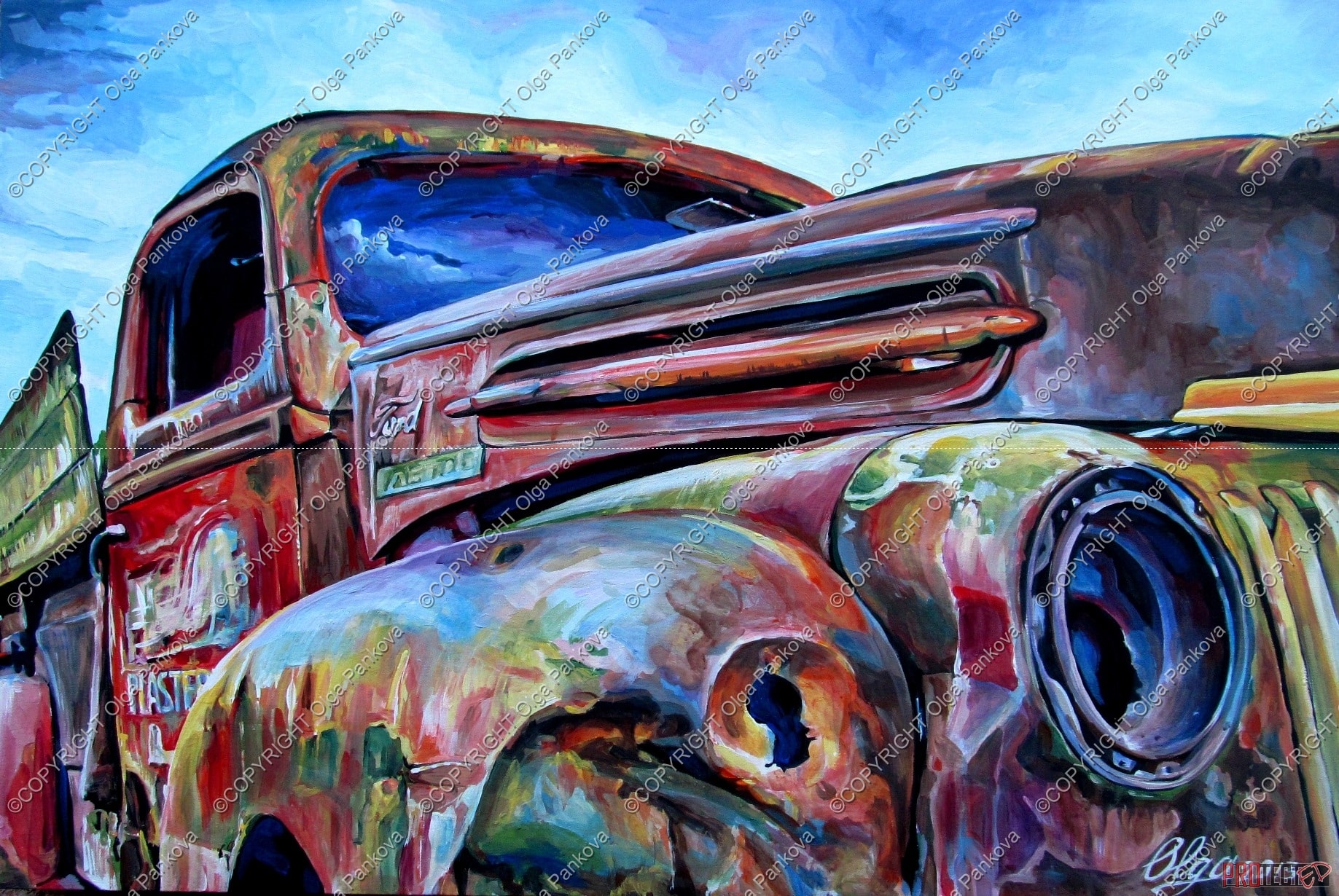 Ford Truck Painting At PaintingValley Com Explore Collection Of Ford   Ford Truck Painting 8.JPG