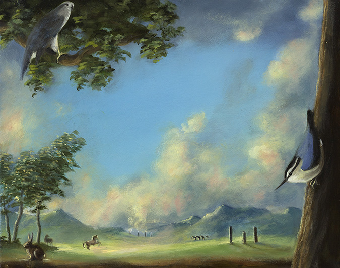 675x533 Gail C. Boyajian Paintings - Foreground Of A Painting