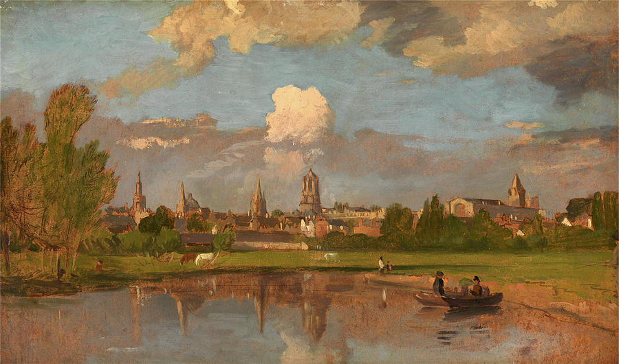 900x530 Oxford From The River With Christ Church In The Foreground - Foreground Painting