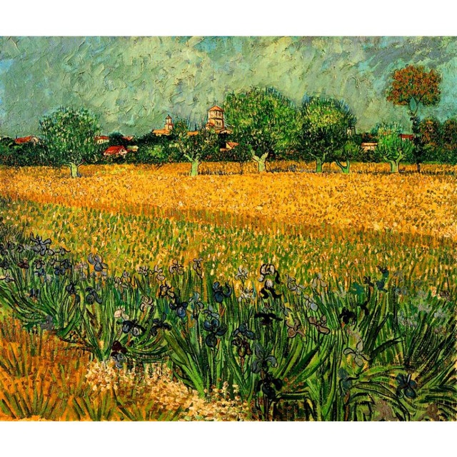 640x640 View Of Arles With Irises In The Foreground By Vincent Van Gogh - Foreground Painting