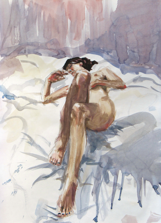550x762 Life Drawing Understanding Foreshortening By Hester Berry - Foreshortening Painting