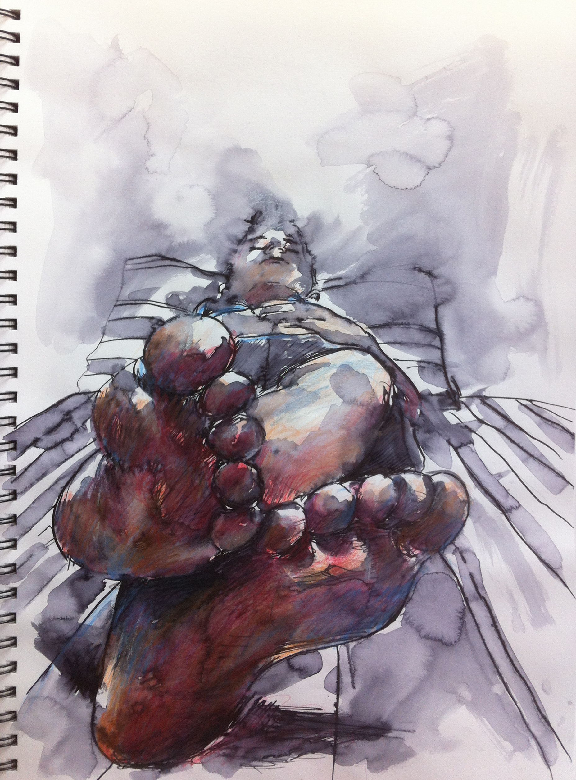 1855x2511 Reseach Point Foreshortening Rosefineart - Foreshortening Painting