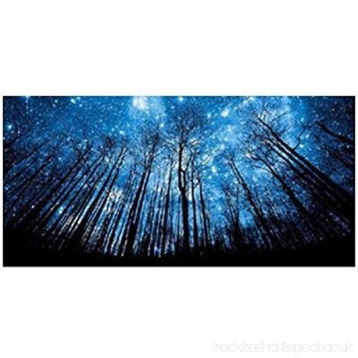 400x400 Forest Sky Star Night 5d Diamond Embroidery Painting Cross Stitch - Forest At Night Painting