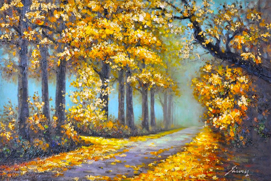 Forest Canvas Painting at PaintingValley.com | Explore collection of ...