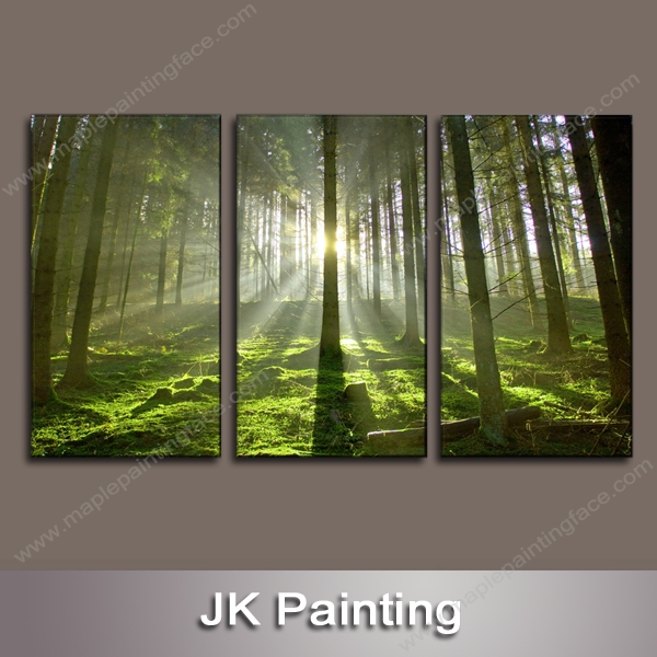 600x600 Chinese Modern Landscapeest Unstretching Canvas Paintings - Forest Canvas Painting