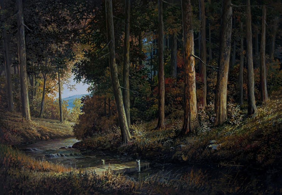 900x622 Forest Landscape Painting By Mardare Constantin Cristi - Forest Landscape Painting