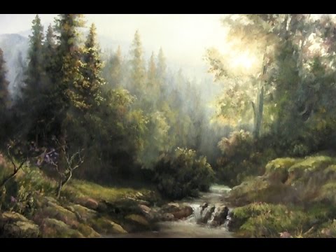 480x360 Forest Sunlight Landscape Painting Demo - Forest Landscape Painting