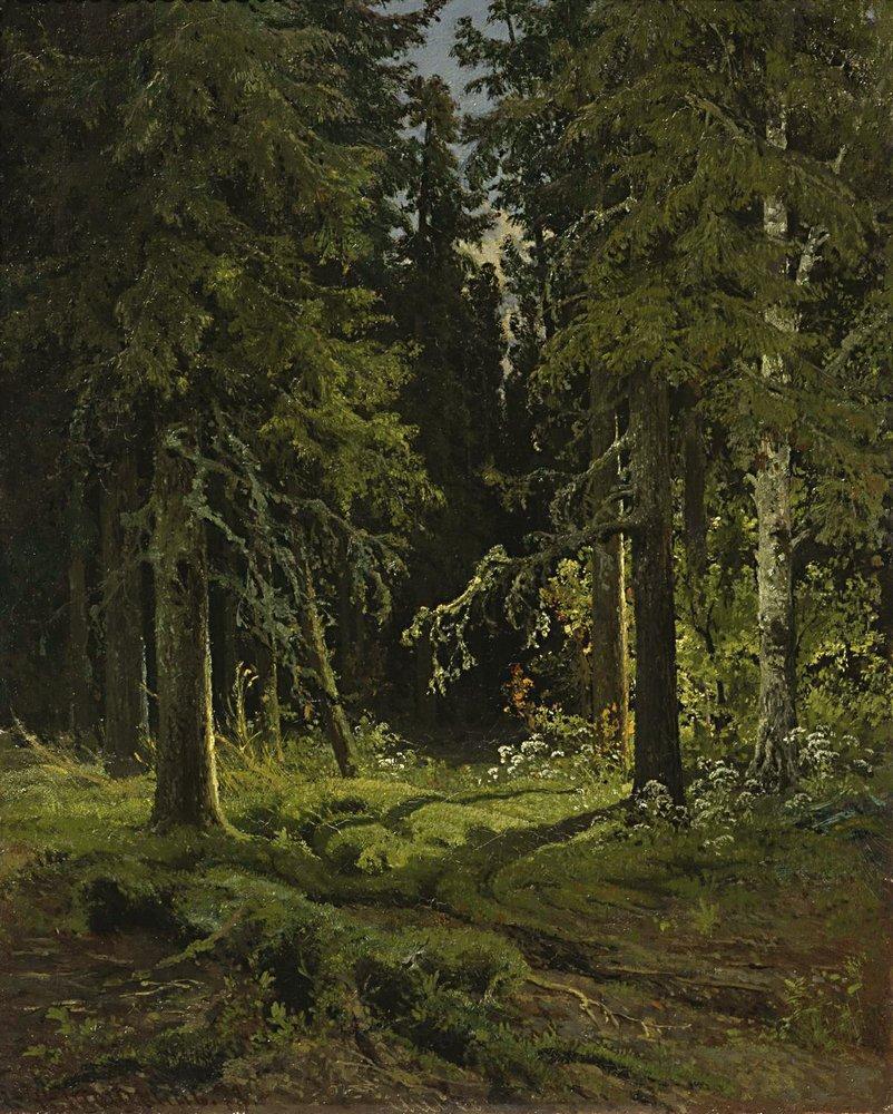 802x1000 Forest Landscape 1878 - Forest Landscape Painting