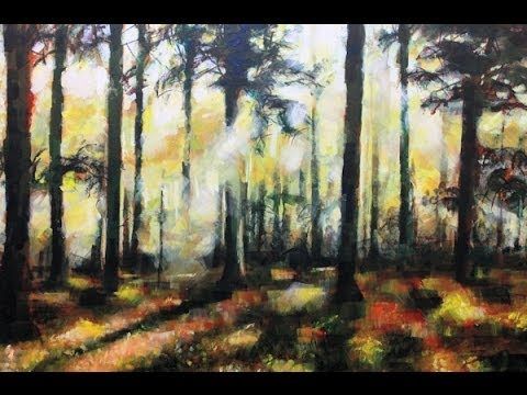 480x360 How To Paint A Forest Landscape Painting Acrylic Painting Lesson - Forest Landscape Painting