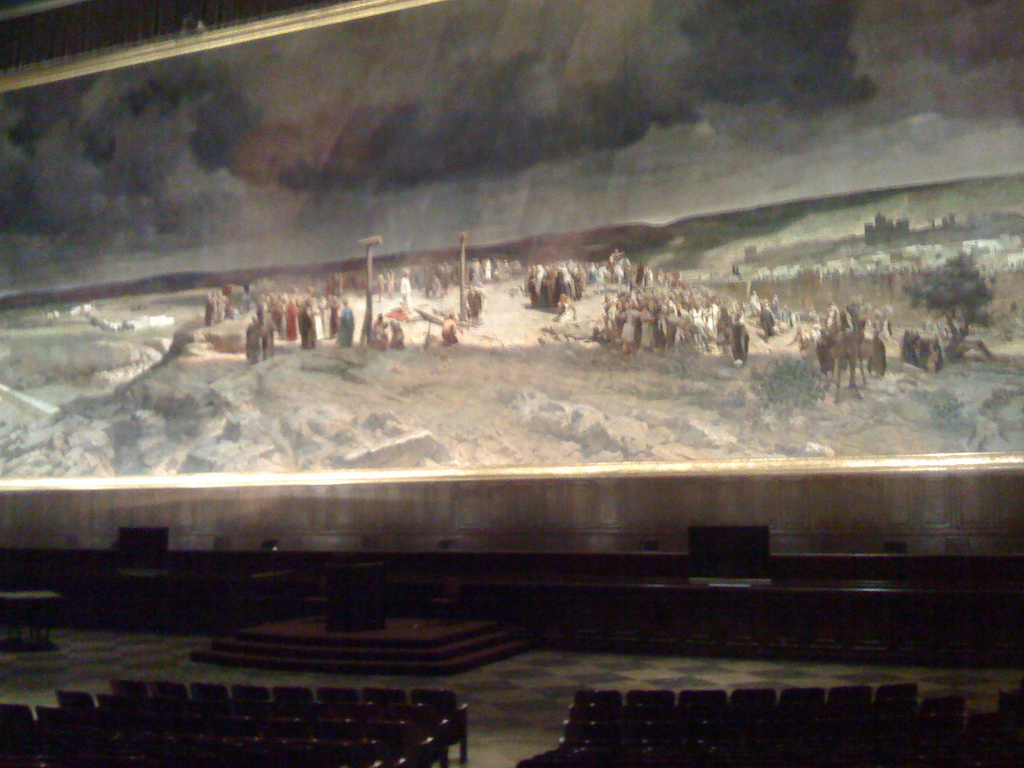 1024x768 Forest Lawn Glendale 194 Feet Wide Painting Of The Crucifi - Forest Lawn Painting