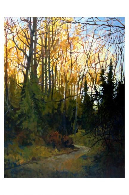 433x650 Forest Lawn Ravine, Walking North (Mike Dendy) - Forest Lawn Painting