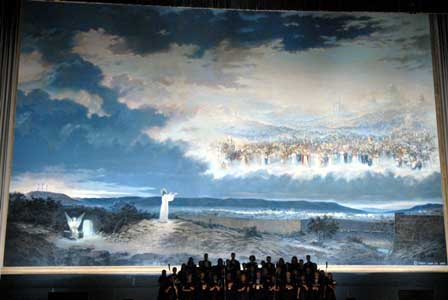 448x300 Dean Pens Music For Documentary On Noted Crucifixion Painting - Forest Lawn Painting