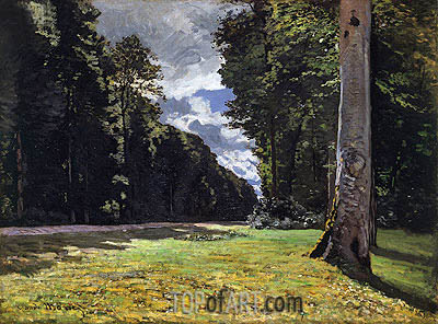 400x296 The Chailly Road Through The Forest Of Fontainebleau Monet - Forest Of Fontainebleau Painting