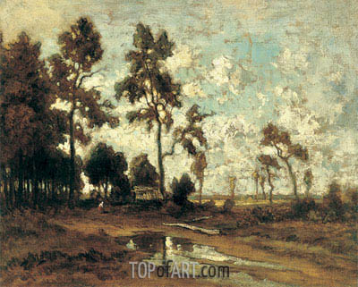 400x321 The Collier's Hut In The Forest Of Fontainebleau Theodore - Forest Of Fontainebleau Painting