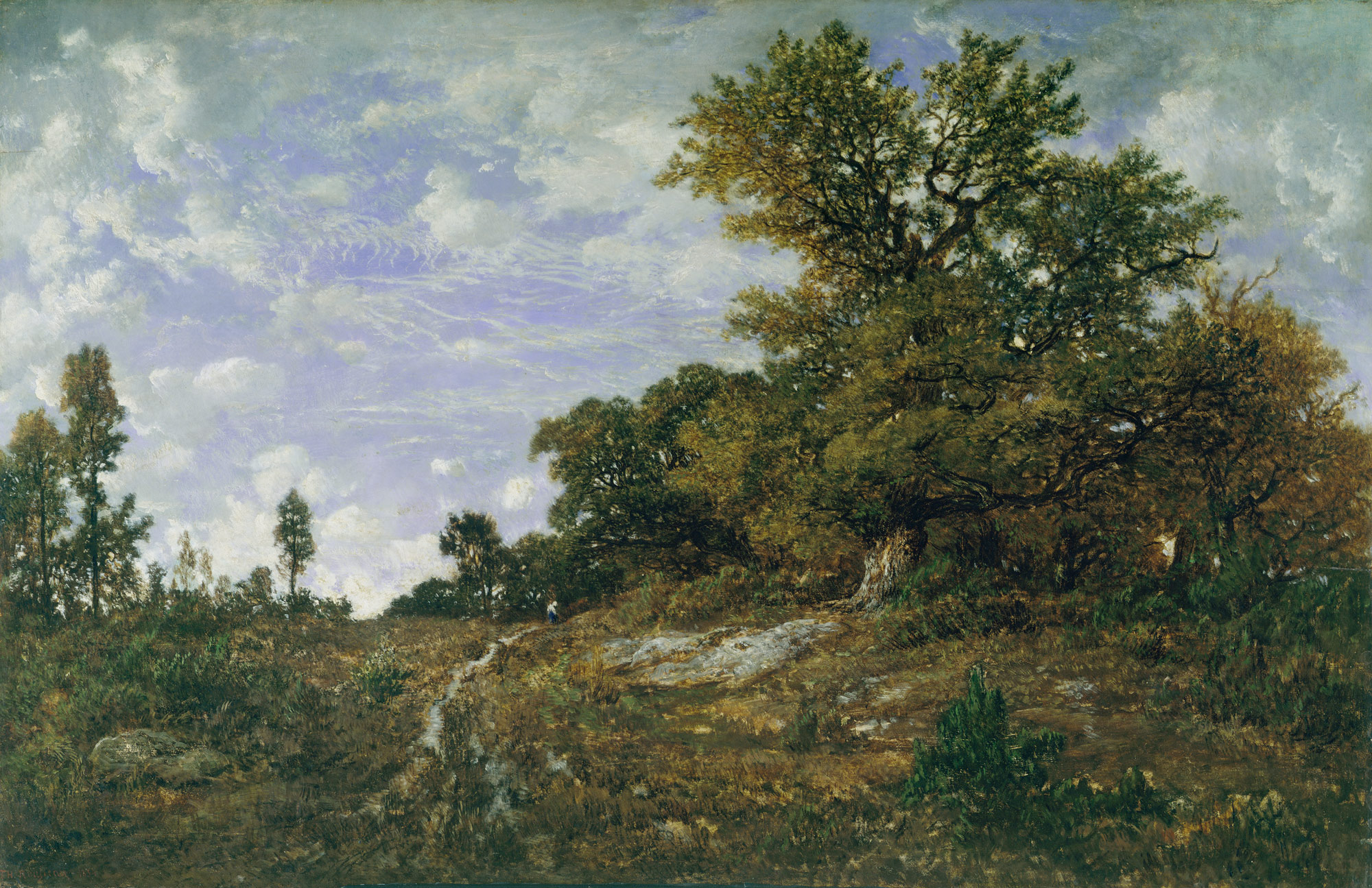 2000x1295 The Edge Of The Woods - Forest Of Fontainebleau Painting