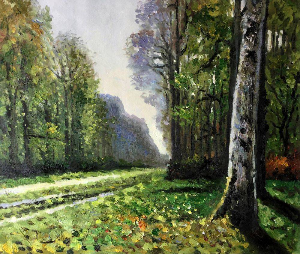 クロード・モネ、Road in the Forest of Fontainebl Road in a Forest Fontainebleau, 1864