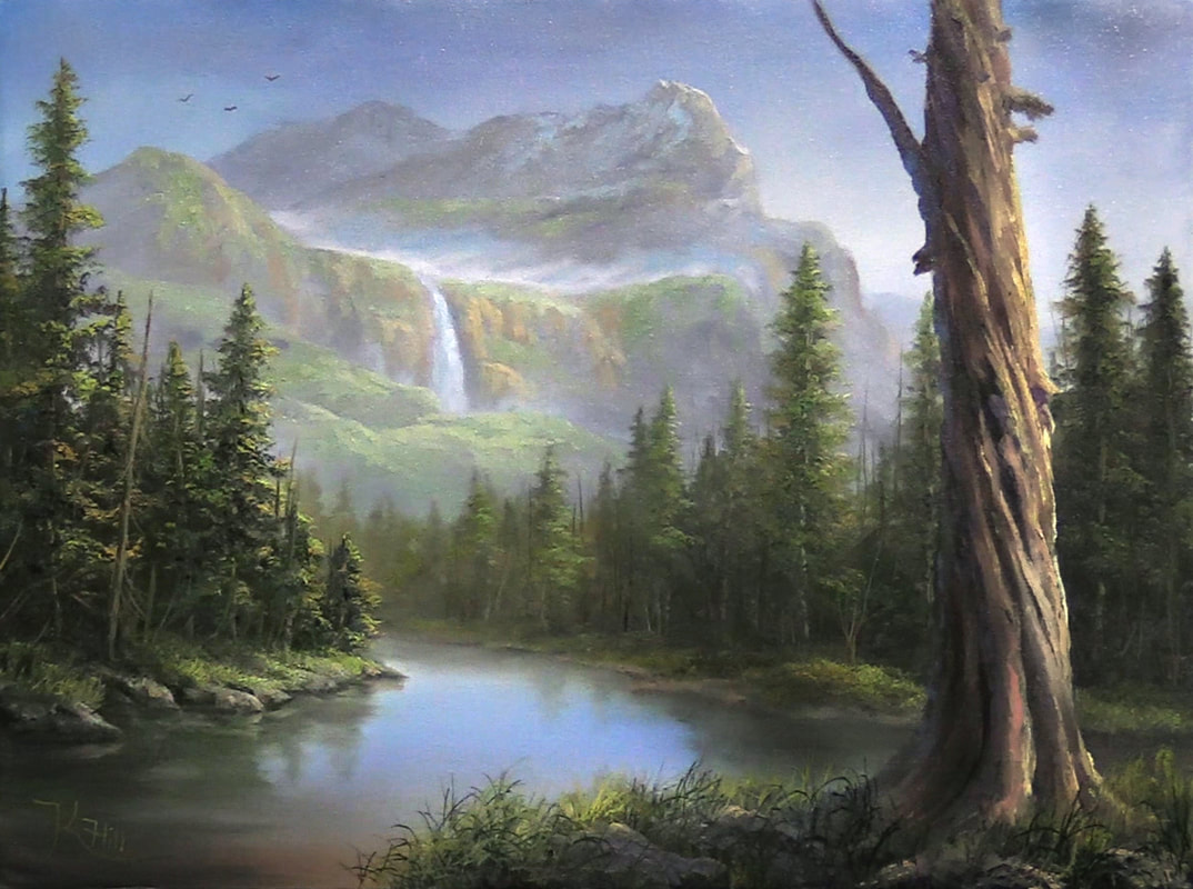 1074x800 Premium 2 Disc Dvds - Forest Painting