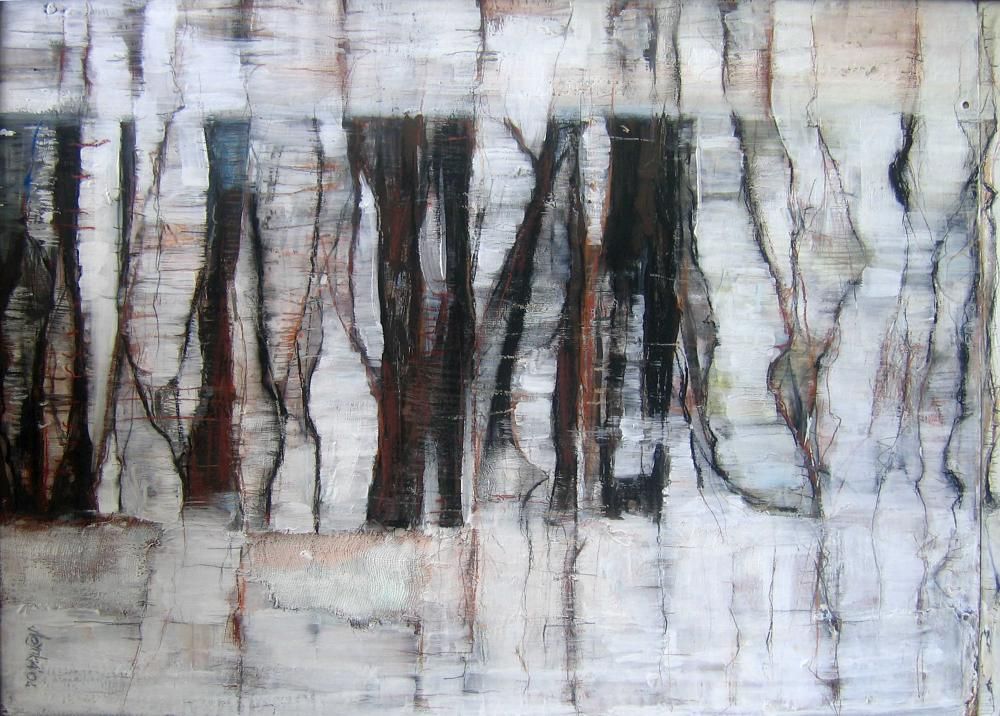 1000x716 Forest - Forest Painting Abstract