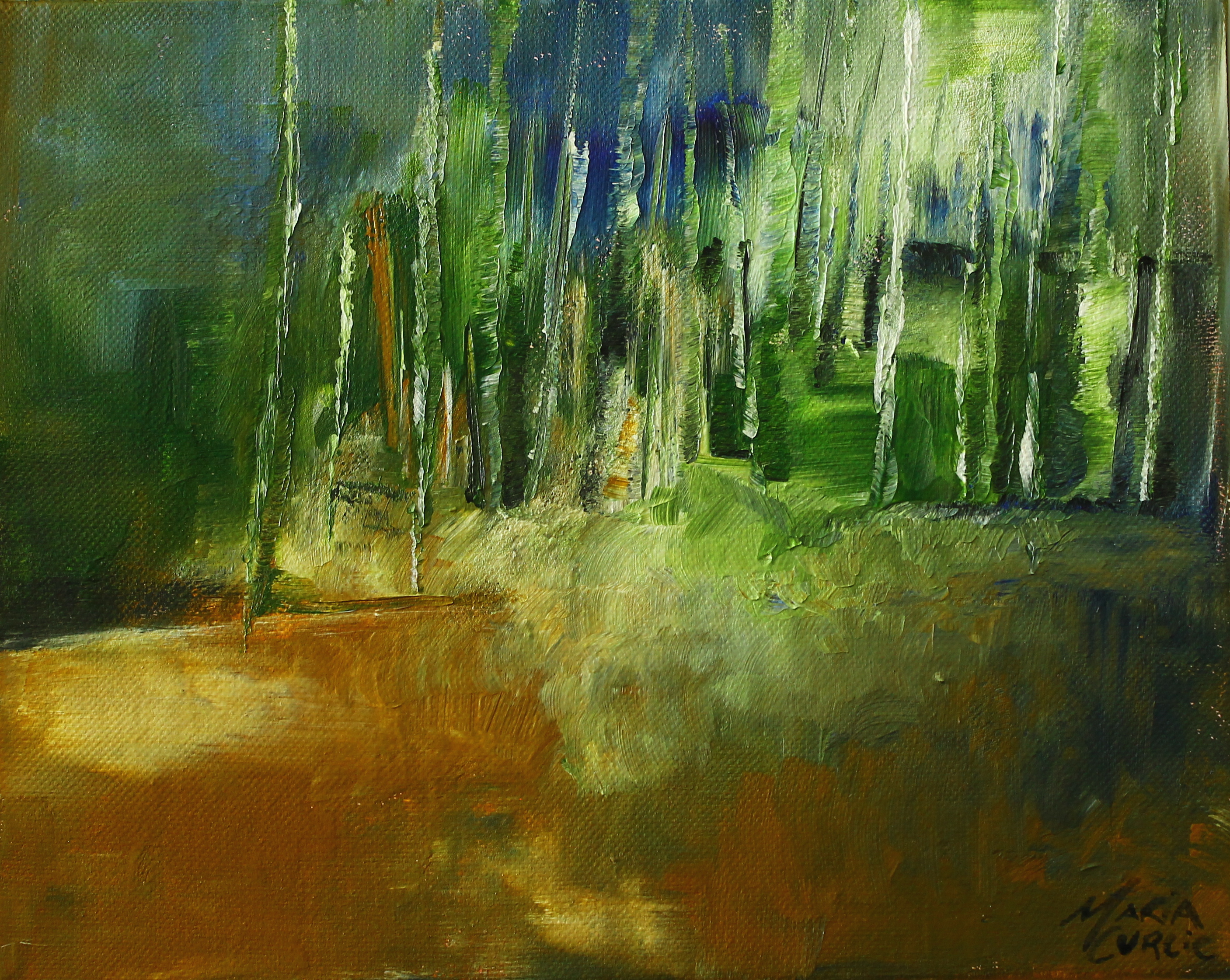 2813x2241 Forest Meadows Maria Curcic Fine Artist - Forest Painting Abstract