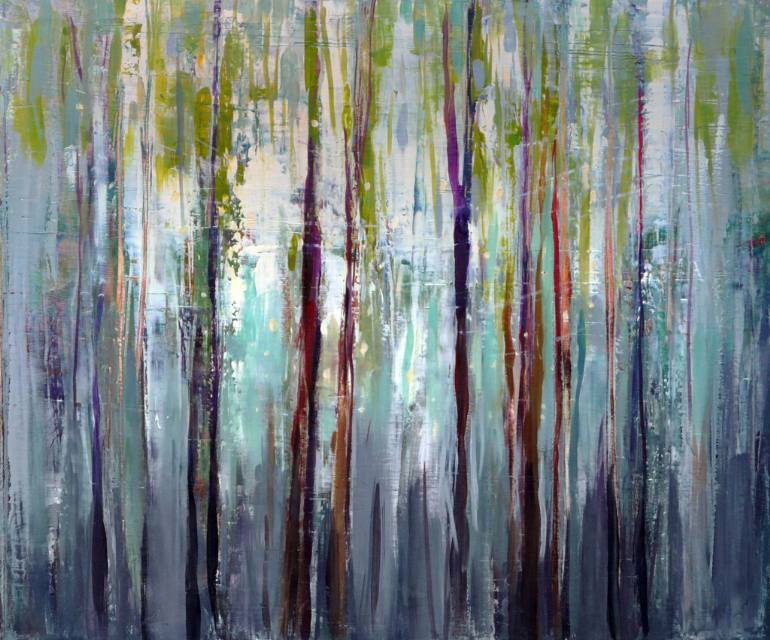 770x640 Saatchi Art The Road To Abstract Reality - Forest Painting Abstract