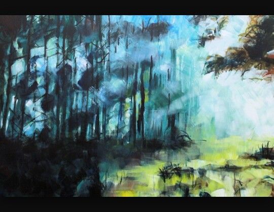 540x419 Abstract Forest Painting Art Amp Painting Ideas - Forest Painting Abstract