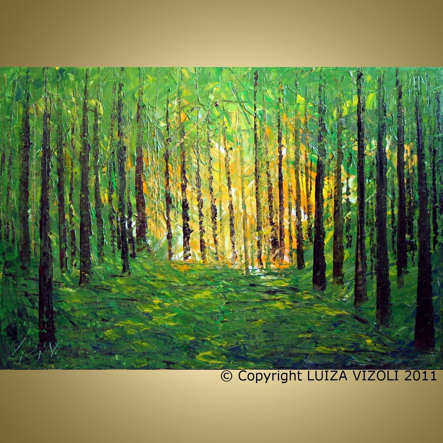 1500x1500 Forest Painting Abstract - Forest Painting Abstract