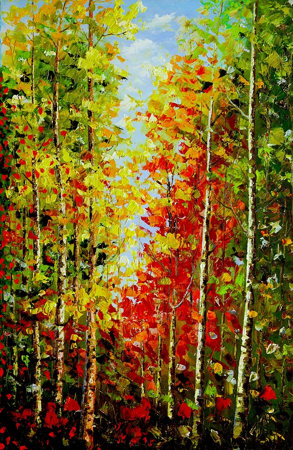 587x900 Best Art Choice Award Original Abstract Oil Painting Modern - Forest Painting Abstract