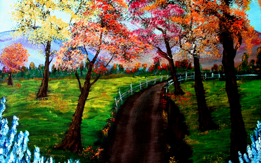 Forest Painting For Kids at PaintingValley.com | Explore collection of ...