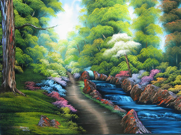 720x540 Individual Painting Lessons Learn To Oil Paint With Darrell Crow - Forest Painting For Kids