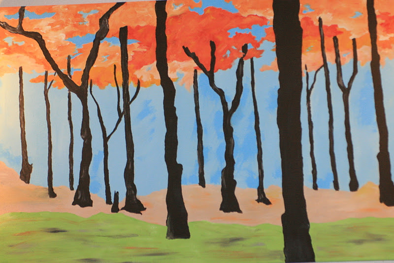 800x533 Roosevelt Kid Autumn Forest Painting - Forest Painting For Kids