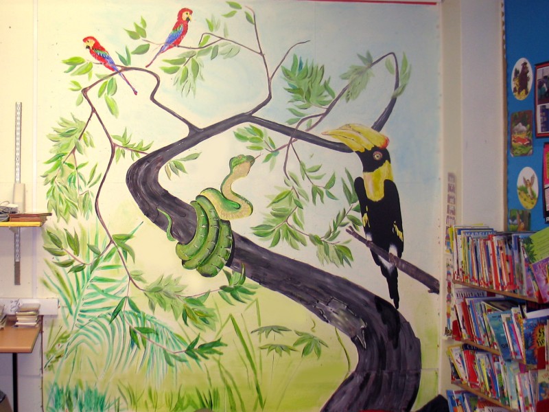 800x600 Ulianka Artist - Forest Painting For Kids