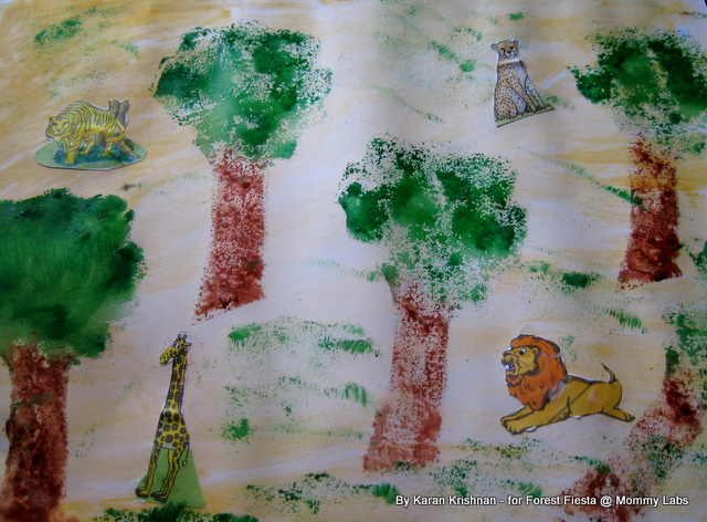 640x472 A Three Dimensional Nature Collage And A Gallery Walk With 22 - Forest Painting For Kids