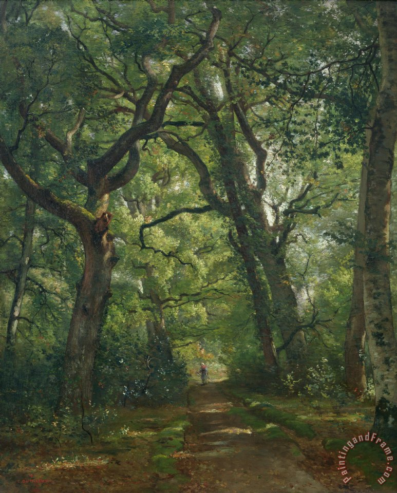 773x960 Henri Joseph Constant Dutilleux Path In The Forest Painting - Forest Painting Images