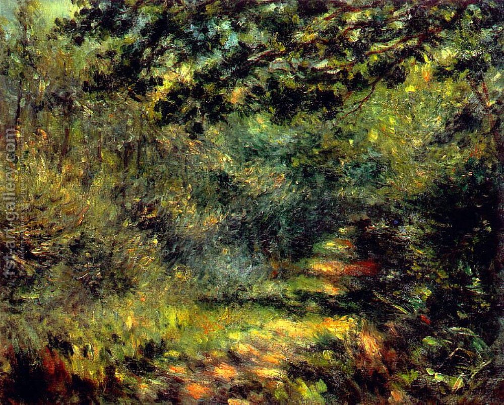 1000x804 Forest Path Pierre Auguste Renoir Reproduction 1st Art Gallery - Forest Path Painting