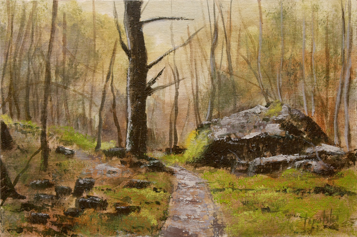 1200x795 Forest Path Oil Painting Fine Arts Gallery - Forest Path Painting