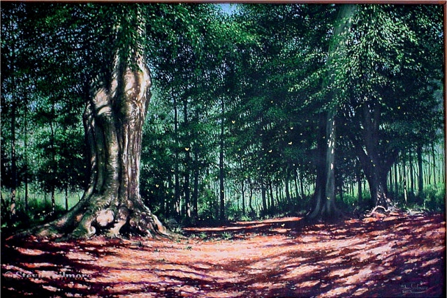 640x427 Forest Painting Art Commission - Forest Scene Painting
