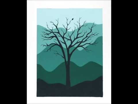 480x360 Easy Tree Acrylic Painting Silhouette Tutorial - Forest Silhouette Painting