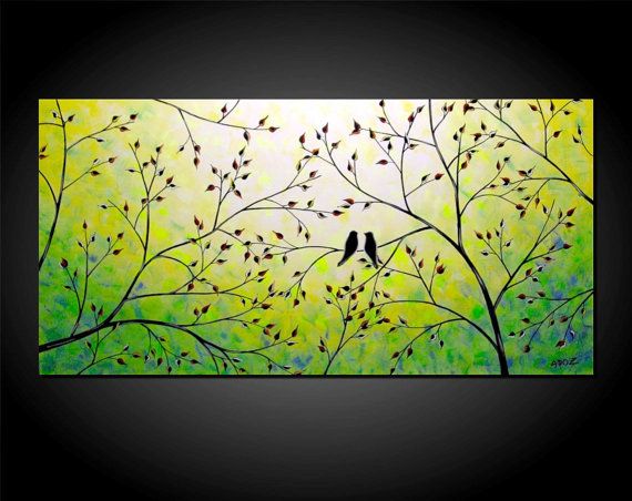 570x452 The 557 Best Colourful Trees Images On Tree Art, Tree - Forest Silhouette Painting