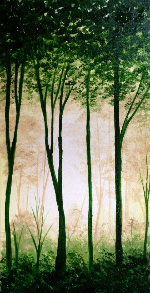 570x1113 What A Fun - Forest Trees Painting