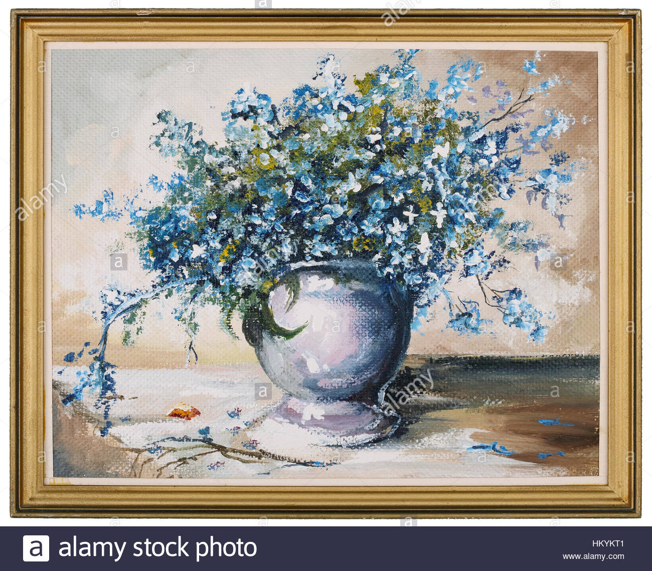 1300x1138 Spring Blue Flowers Forget Me Not ((Myosotis)) Bouquet In Stock - Forget Me Not Flower Painting