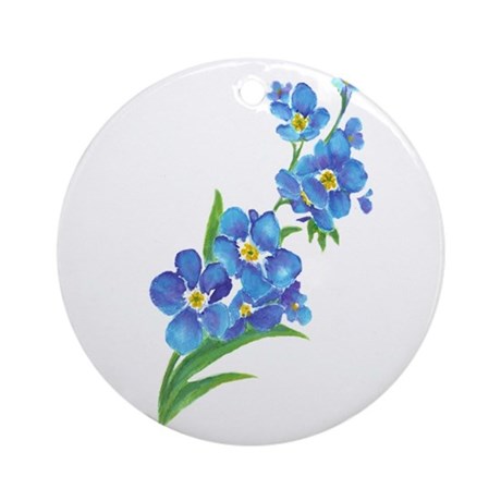 460x460 Forget Me Not Ornaments - Forget Me Not Painting