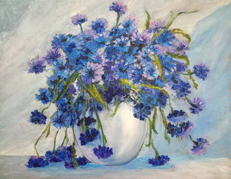 Forget Me Not Painting at PaintingValley.com | Explore collection of ...