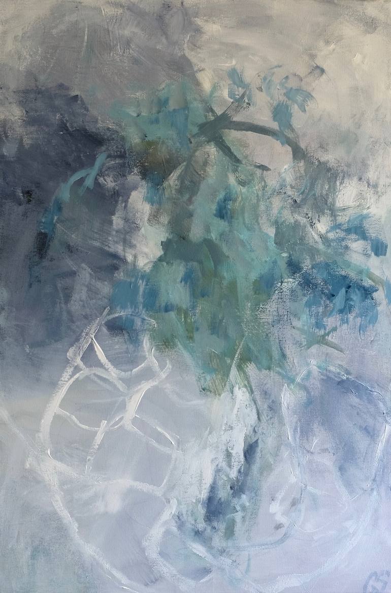 770x1167 Saatchi Art Forget Me Not Painting By Christine Scurr - Forget Me Not Painting