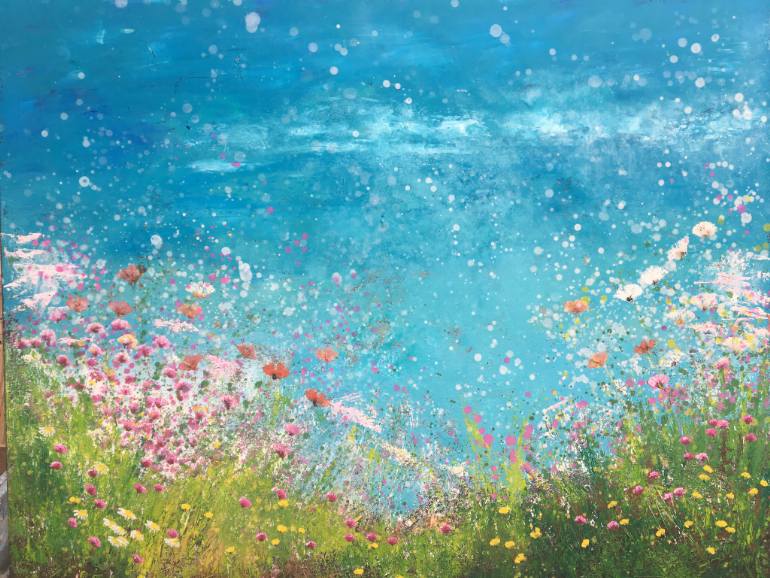 770x578 Saatchi Art Forget Me Not Painting By Laure Bury - Forget Me Not Painting