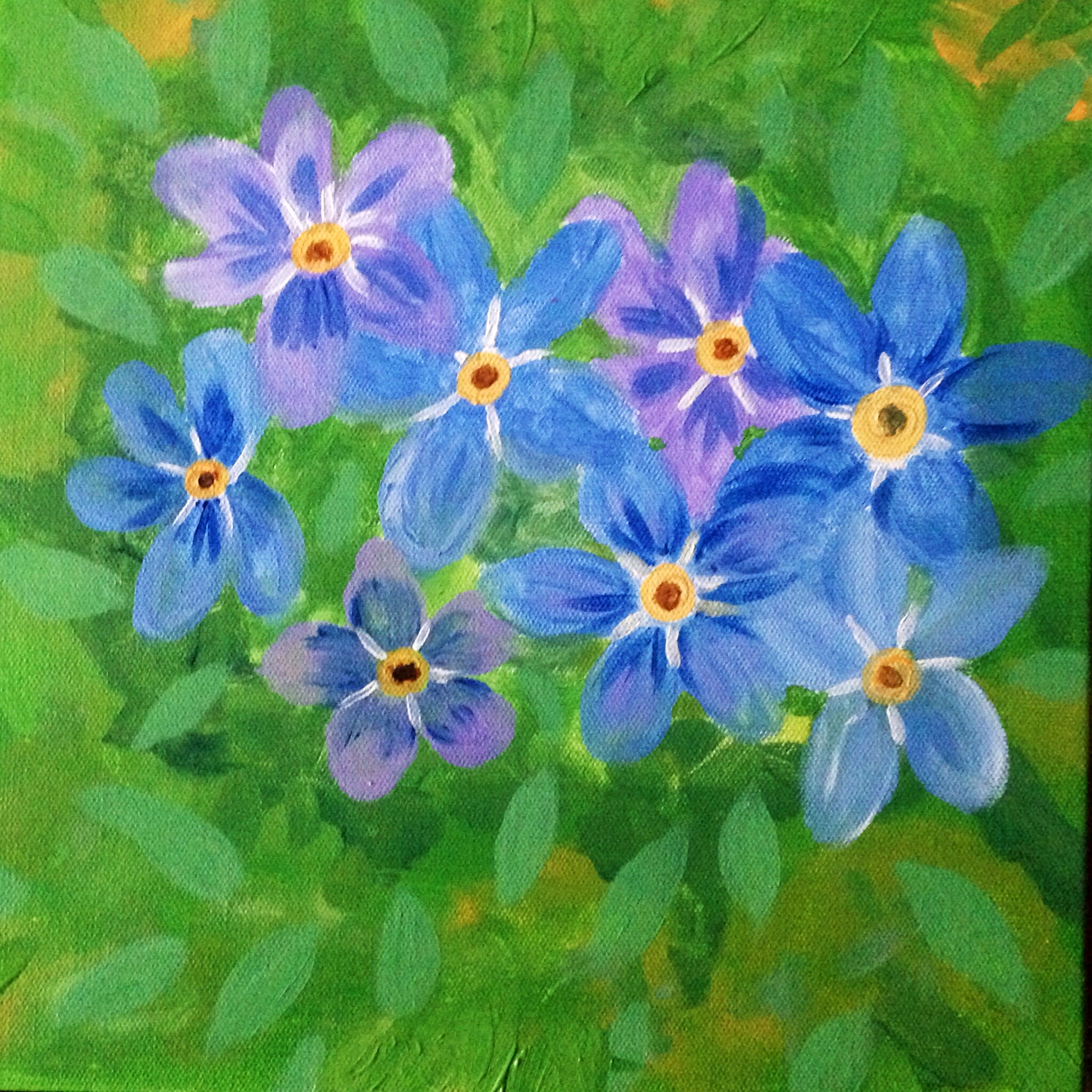 2048x2048 End Alzheimer's Fundraiser Forget Me Not Painting Party - Forget Me Not Painting